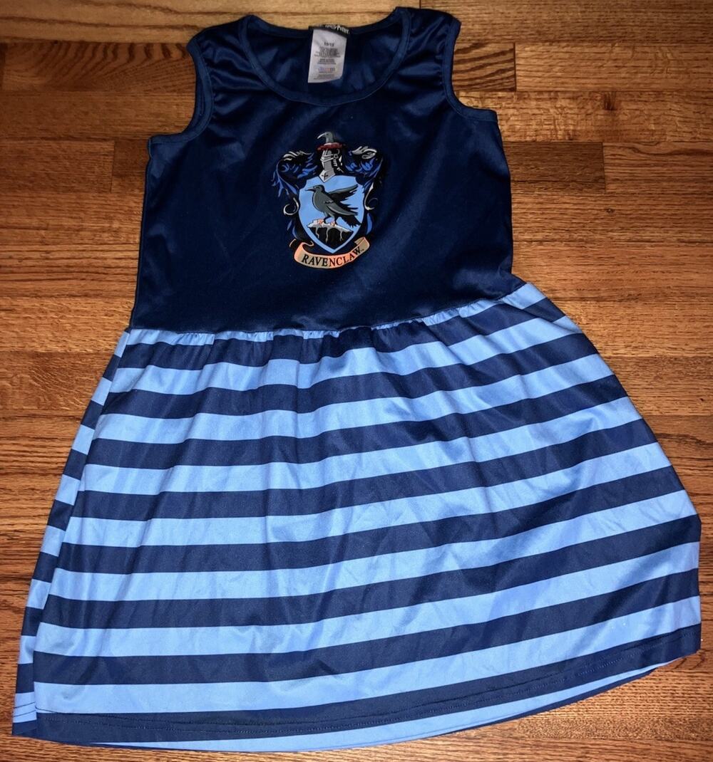 Harry Potter Girls Ravenclaw Striped Dress Halloween Costume PJammy Size 10/12
